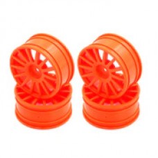 C8048 LC Racing 25mm Wheel 4pcs Fluo Orange (12mm Hex)