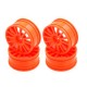 C8048 LC Racing 25mm Wheel 4pcs Fluo Orange (12mm Hex)