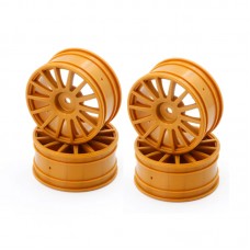 C8052 LC Racing C8052 25mm 14 Spokes Wheels (Rally) (Gold, 4 pcs)