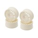 C8054 LC Racing C8054 25mm 18 Spokes Wheels (Rally) (White, 4 pcs)