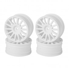 C8059 LC Racing 25mm 14 Spokes Wheels 4pcs White (12mm Hex)