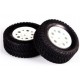 L6205 LC Racing 1/14 DT/SC Tire Set White 